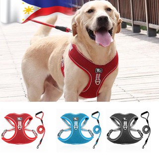 dog leash 150cm Big dog chest strap reflective breathable dog rope walking dog rope (1)