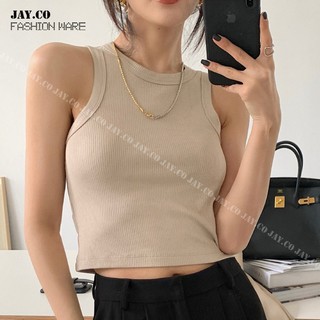 [JAY.CO]Women's fashion Knitted Ribbed Croptop#NYF05