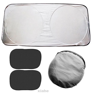 Universal Accessories Visor Windshield Cover Front Side Car Window Sunshade Set
