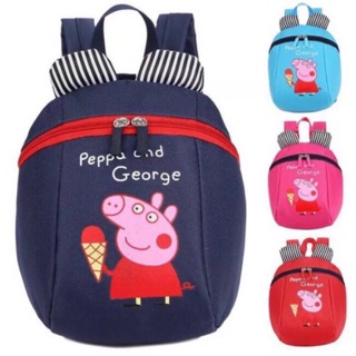 Peppa pig Children kids Anti loss Backpack Bag