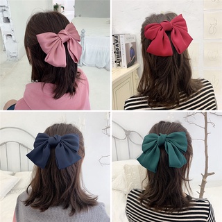 【spot goods】℗■Korea Bowknot Hair Clip Hair Band for Women Girls Sweet Ponytail Rubber Band Hairpin H