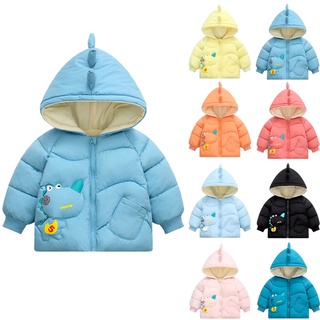【Krystal1】Baby Girl Boy Kids Cotton Jacket Coat Hooded Autumn Winter Warm Children Clothes