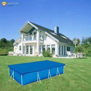GM COD-【1 x Swimming Pool Mat】Rectangular Polyester Fabrics Outdoor Home Swimming Pool Rainproof Dust Cover (2)