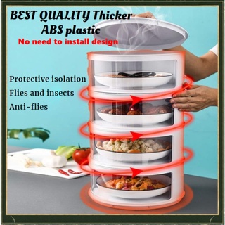 ⭐Ready Stock⭐Anti-flies Transparent Stackable Insulation Dustproof Food Dish Cover Storage