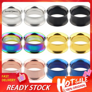 DYL❀1Pcs Fashion Stainless Steel Tunnel Expander Stretcher Ear Plug Piercing Jewelry