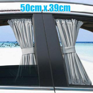 2Pcs Universal Car Van SUV VIP Window Curtain Anti-UV Sunshade Visor 50*39cm