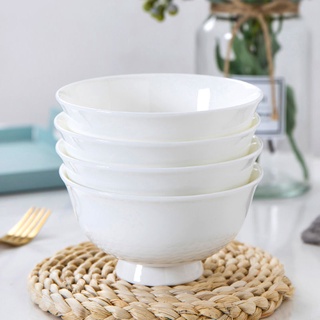 Jingdezhen Porcelain White Tableware Rice Bowl