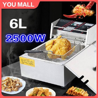 Electric deep fryer 8L 220V Stainless Steel Frying Machine Professional-Style Electric Deep Fryer#YM