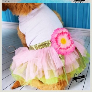 Princess dog clothes thin dog skirt spring summer dress small teddy dog clothes cat than bear pet dr