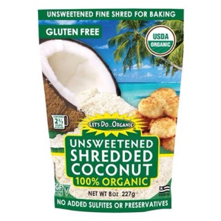 Let's Do...Organic! Unsweetened Shredded Coconut 227g