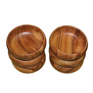 4 PCS Calabash Wooden Bowl 2x6x6 inches (1)