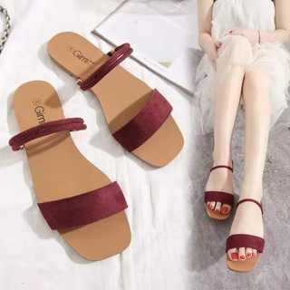 Korean Fashion Women Flat Sandals Flat Slippers AY-8056 (4)