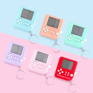 Mini Classic Games Tetris Child Pocket Game Consoles Electronic Machine Tetris Brick Gaming Keychain Toys For kids