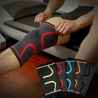 1 Pair Fitness Running Cycling Elastic Sport Compression Knee Support Brace Pads