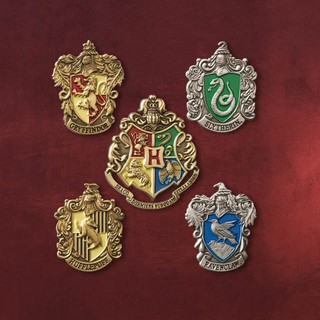 NEWEST Set of 5 pcs Harry Potter Hogwarts House Metal Pin Badge