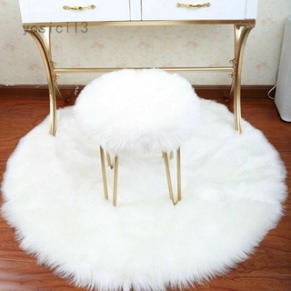 Yosicil Floor Mat Rug with Artificial Fur Anti-Slip and Size 30cm for Dining Room (1)
