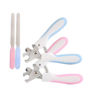 ✱❂㍿Pet Nail Clipper Dogs Trimmer Scissor Puppies Paws Grooming Nail File Safety Guard Non Slip Handl