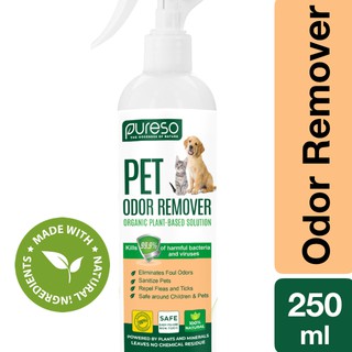 PURESO Pet Odor Remover Organic Plant-Based Solution [250ml]