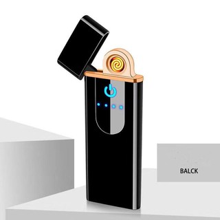 Touch Sensor USB Rechargeable Windproof Flameless Electric Cigarette Lighter (1)