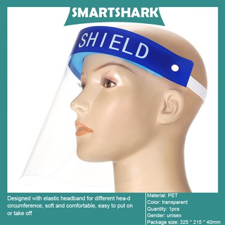 [smartshark]1Pcs Full Face Ma-sk Anti-droplets Anti-fog Face Shield Dust-proof Protective Cover Transparent Face Eyes Protector Safety Accessories
