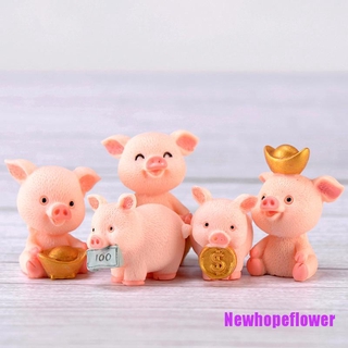 [NFPH] Fortune Pig Miniature Figurine Fairy Garden Dollhouse Decor Micro Landscape