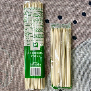 Mr. Bamboo BBQ Sticks / Bamboo Skewers 100 sticks 8" / 12" Barbeque Sticks Barbeque Stick BBQ Stick