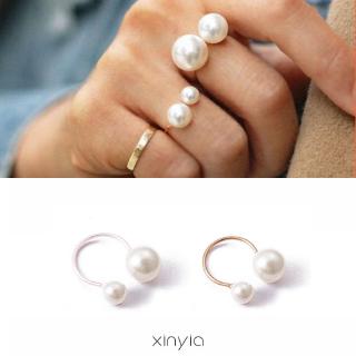 OPENING Ring Adjustable Ring Imitation Pearls For Finger Ring Adjustable Women