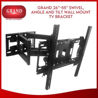 Ready Stock/►GRAND 26”-55” Swivel, Angle and Tilt Wall Mount TV Bracket (WM-05)