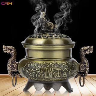 CRH Kirsite Censer Burner Retro Chinese Dragon Incense Burners Aromatherapy Censer Relax