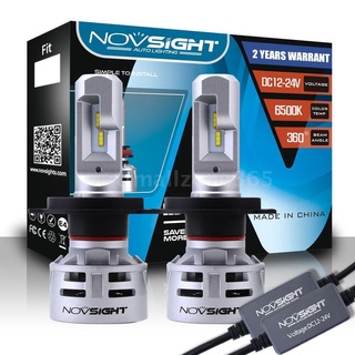 NOVSIGHT H4/HB2/9003 60W 10000LM LED Headlight Bulbs 6500K Fog Lamp Hi/Low Beam