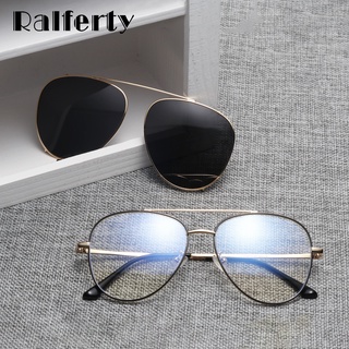 Ralferty Prescription Sunglasses Women Men Polarized Clip On Glasses Pilot Myopia Ladies Spectacle F (1)