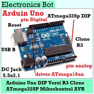 [EBS] Arduino Uno R3 DIP atmega16au atmega328p u without Wiring Microcontroller Module Board Clone Mura