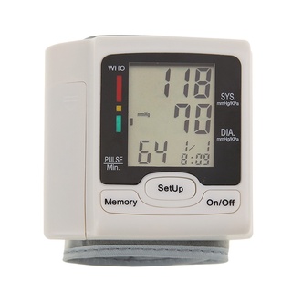 ¤❒LCD Display Blood Pressure Monitor Wrist Pulse Meter Automatic Digital Pulsometer Sphygmomanometer