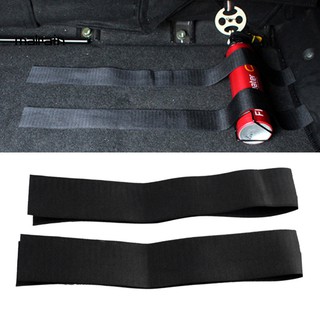 Mal 2Pcs Car Auto Trunk Fire Extinguisher Hook and Loop Bracket Strip Fixing Tape