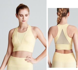 sports bra women's running yoga vest shockproof gather stereotype fitness beauty back bra (7)