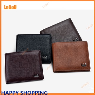 Men's Bifold Short Business Classic Multi-card Wallet Leather Wallet