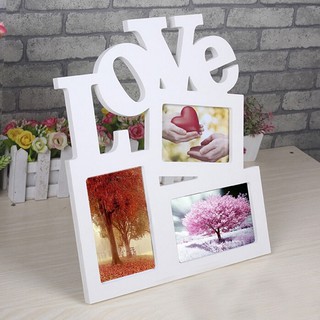 Sweet Wooden Hollow Love Photo Picture Frame Home Decor Gift