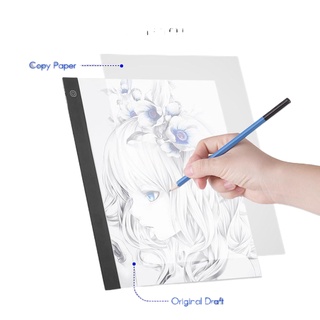 LED A3 Light Panel Graphic Tablet Light Pad Digital Tablet Copyboard with 3-level Dimmable Brightnes