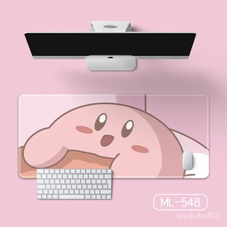 Kirby Mouse Pad Extra Large Thickened Cute GirlinsWind Computer Desk Pad Laptop Keyboard Mat E-Sport (1)