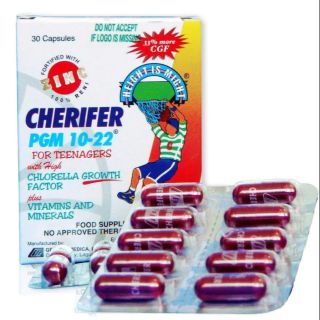 Pgm CHERIFER with Zinc for 10-22 yrs by 30pcs