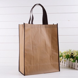 men bag☍1 Pcs Eco Bag 2 Colors Expandable Reusable Shopping Tote Handbag Non-woven Loop Packaging e