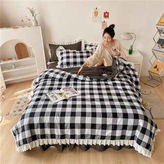 New washing cotton edge princess style Korean summer quilted 150*200 (3)