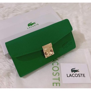 ORG LACOSTE TOP GRADE LEATHER LONG WALLET FASHIONABLE WITH BOX