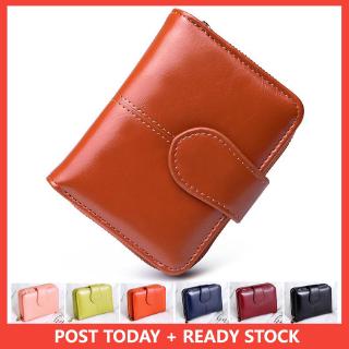 Women Short Wallet Leather Zip Purse Card Holder Wallet Ladies Clutch Bag