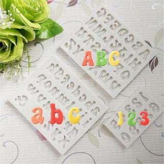 Fondant Silicone Mold Cake Mold Alphabet Number 3D Letters