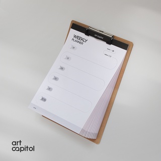 Weekly Table Planner Pad (A4 size w/ clipboard)