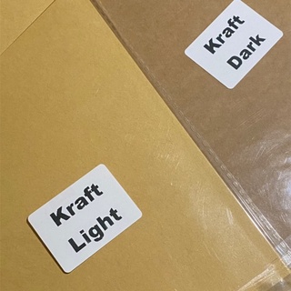Printable Kraft Sticker Paper Labels A4 Light & Dark For Inkjet/Laser Printer Printing (2)