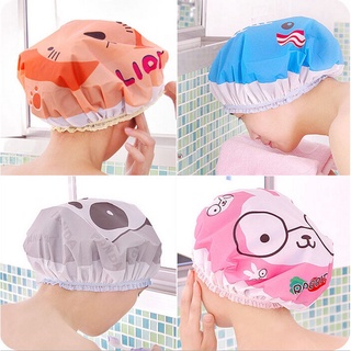J118 COD Japanese waterproof shower cap shampoo cap cute cartoon bath shower cap