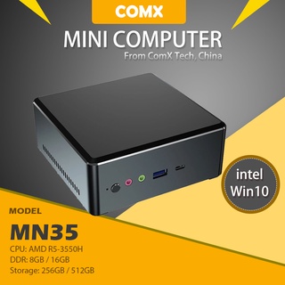 COMX MN35 AMD Ryzen 5 3550H Mini PC (Pre-activated Win 10 Pro) M.2 SSD 16GB /512GB Support 2.5inch S