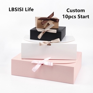 Package, toolLBSISI Life 5pcs Christmas Paper Gift Box Wedding Red Kraft White Pink Candy Cookie Clo